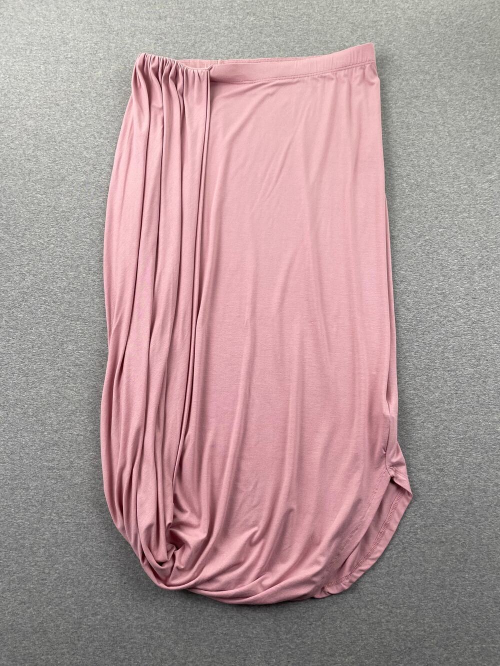 Free People Beach Skirt Large Pink Daphne Free-Flowing High Rise Draped Pastel